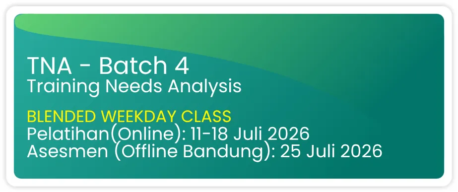 Banner Upcoming Training Needs Analysis Batch 4